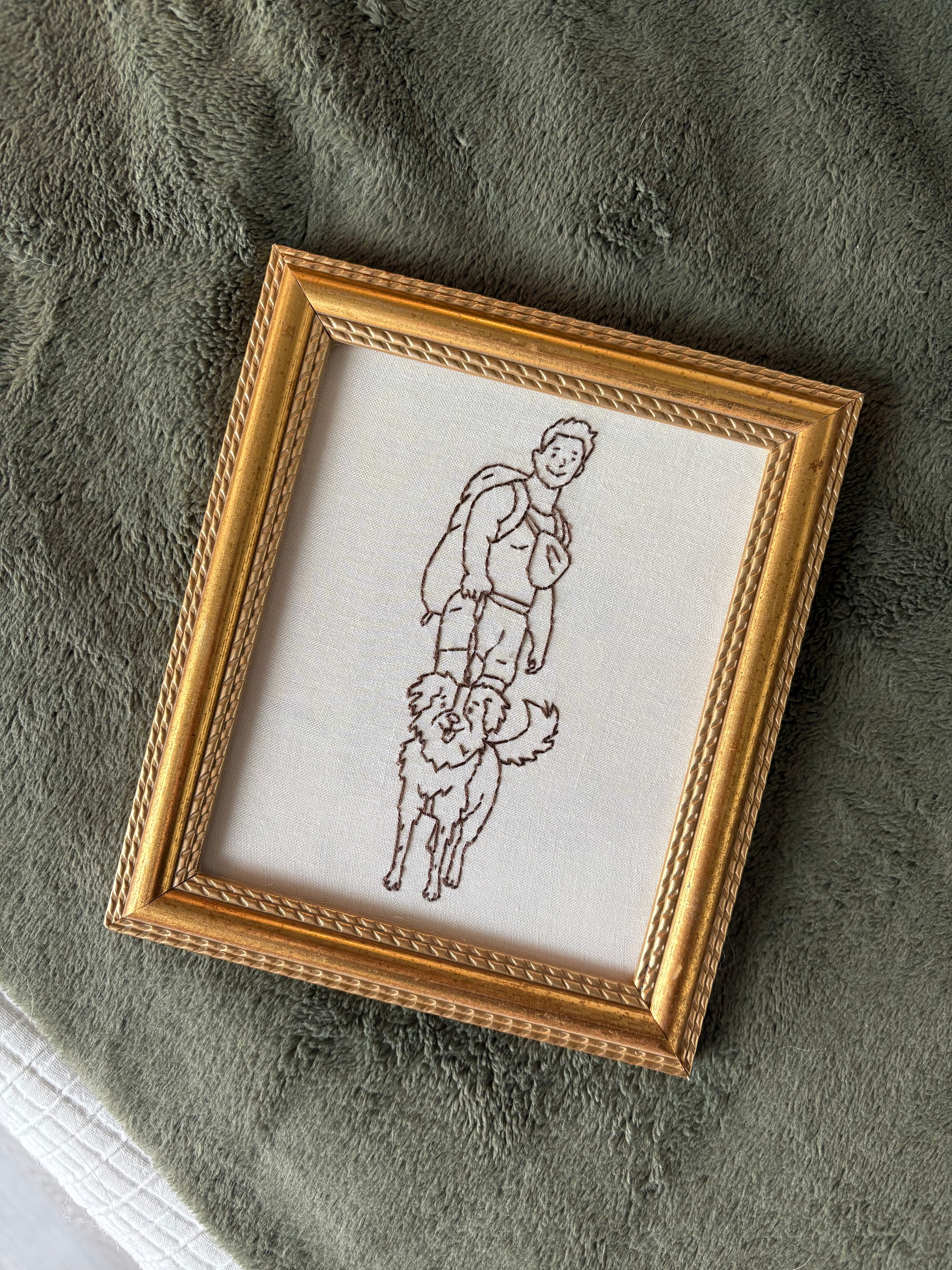 Custom Pet Outline Embroidery